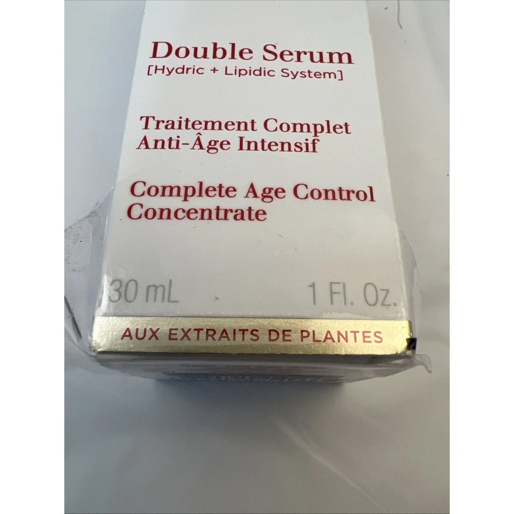 Clarins Double Serum Hydric Lipidic Complete Age Control Concentrate 1 Oz France